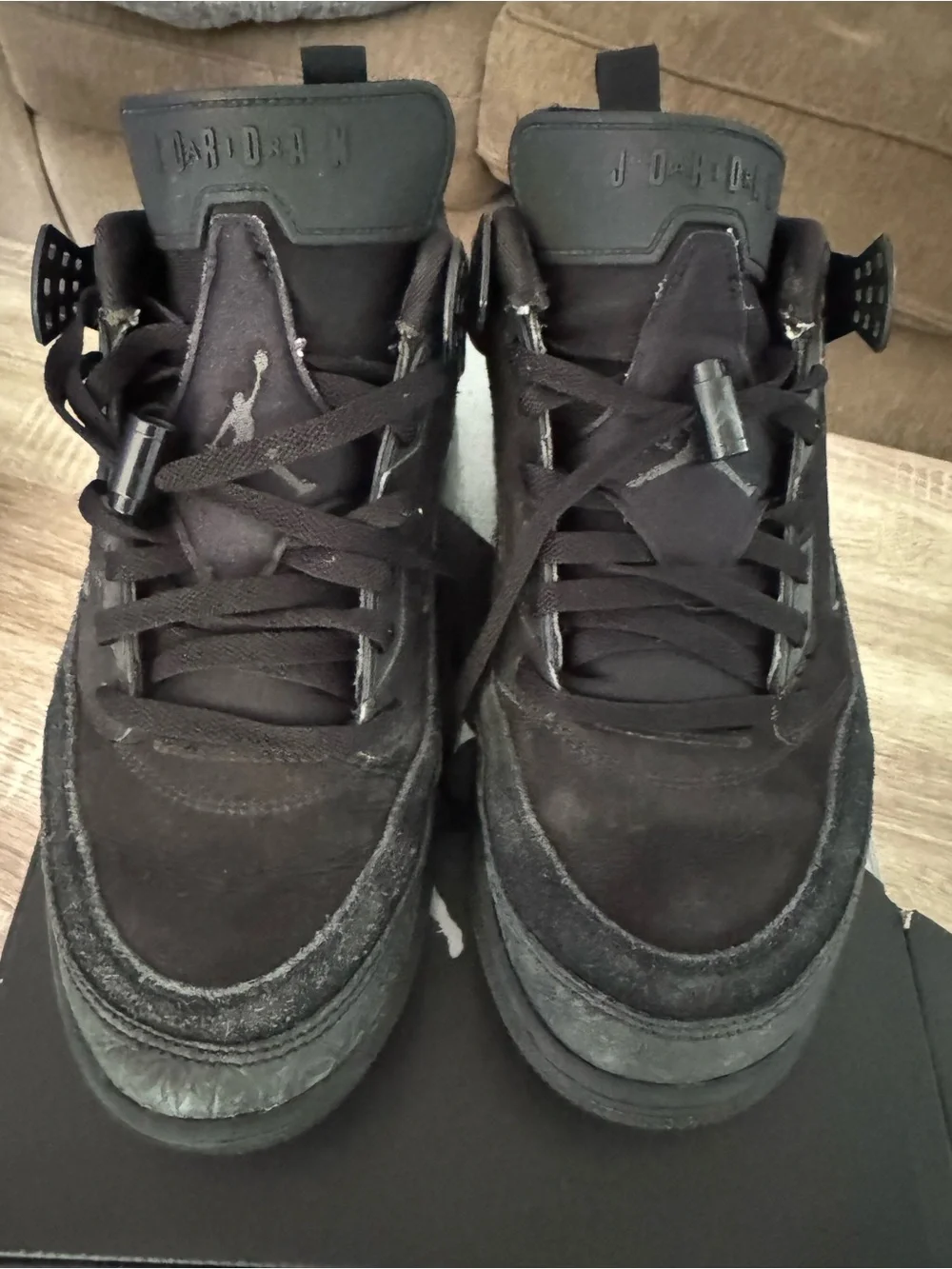 JORDAN SPIZIKE LOW  / Jordan Men's Black Athletic Sneakers